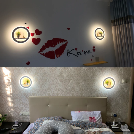 Lámpara LED de pared con Control remoto