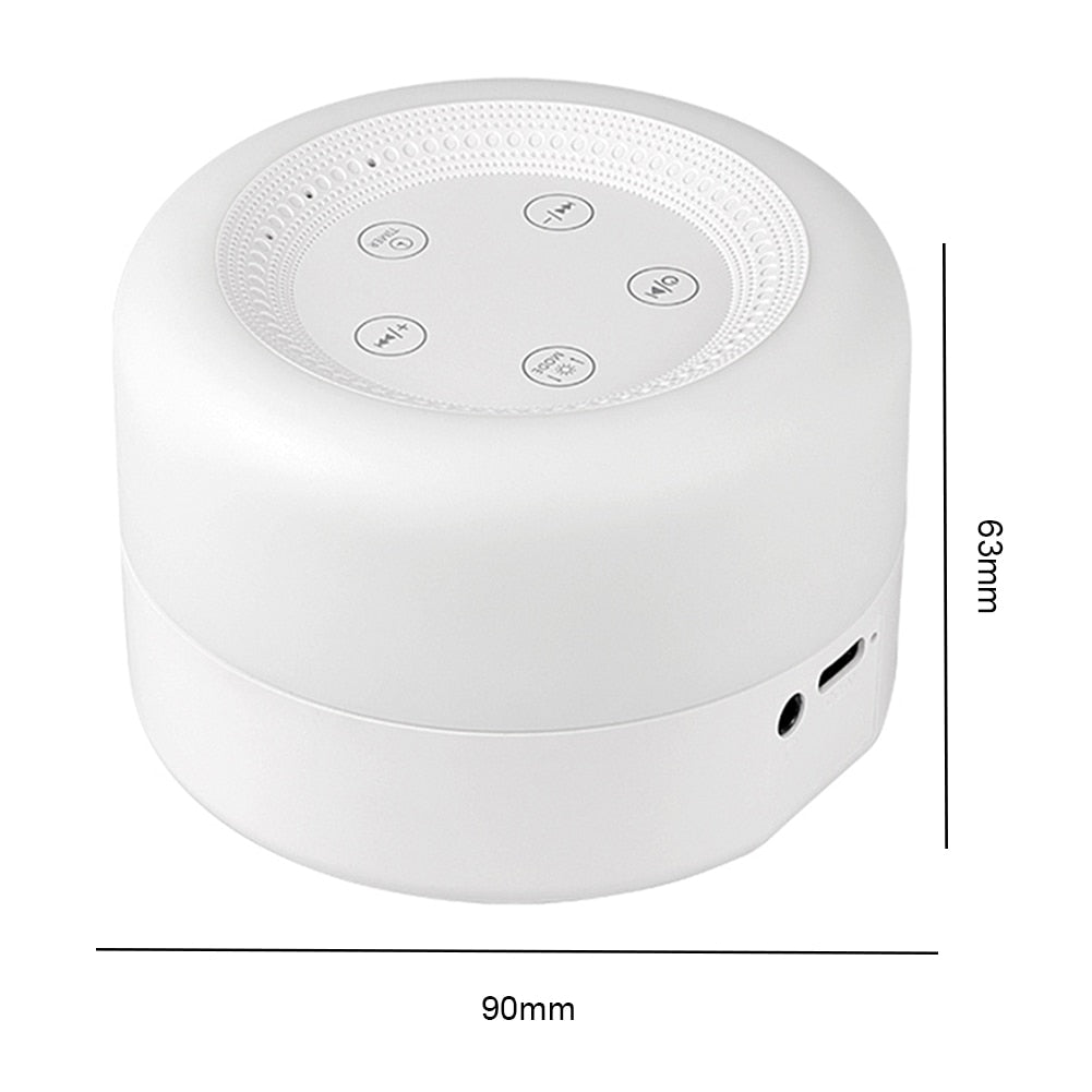White noise device with night light for sleep