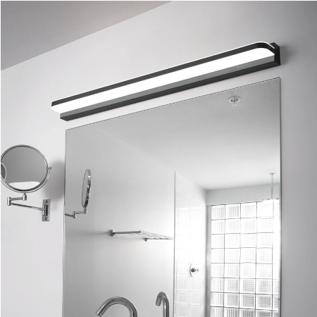 Modern Stainless Steel LED Mirror Light