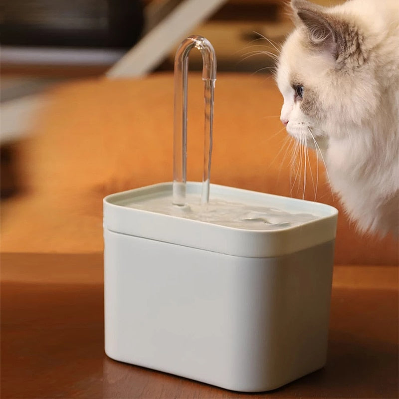 Electric drinker with automatic filter for pets 1.5L